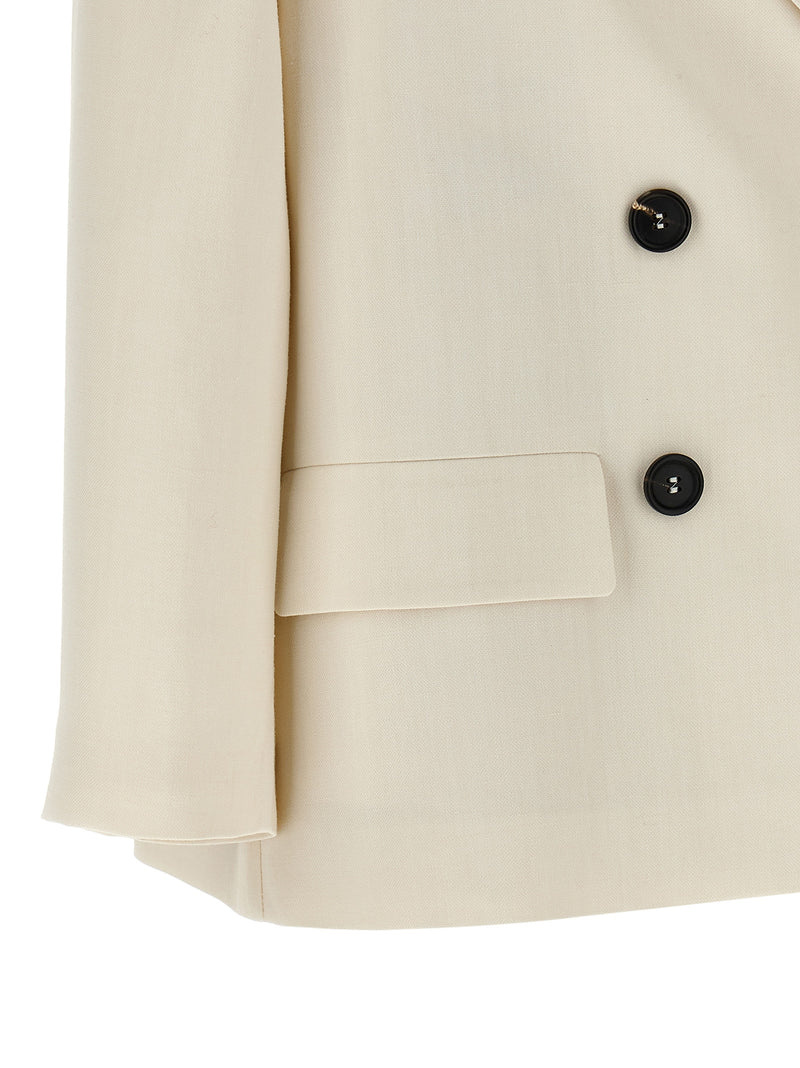 Brunello Cucinelli Double-breasted Blazer - Linen Long Sleeve - Style 21... | Urbalenti™ NYC