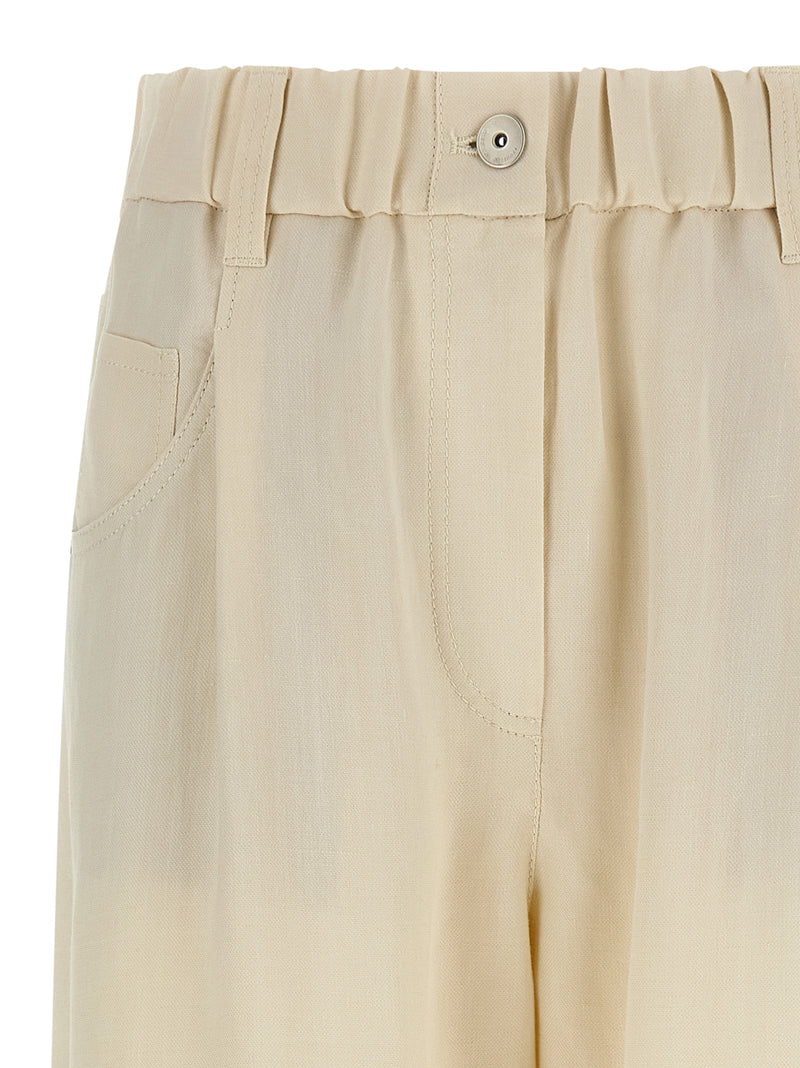 Brunello Cucinelli Linen Trousers | Urbalenti™ NYC