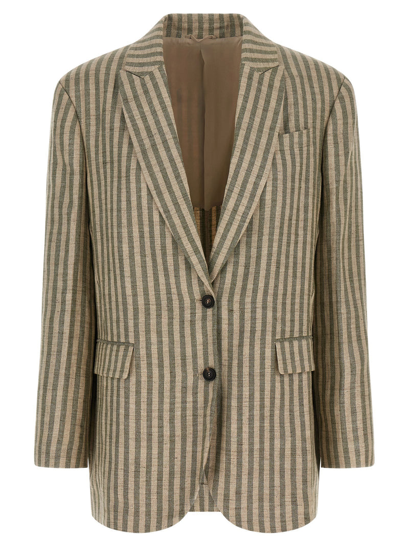 Brunello Cucinelli Brunello Cucinelli Striped Blazer