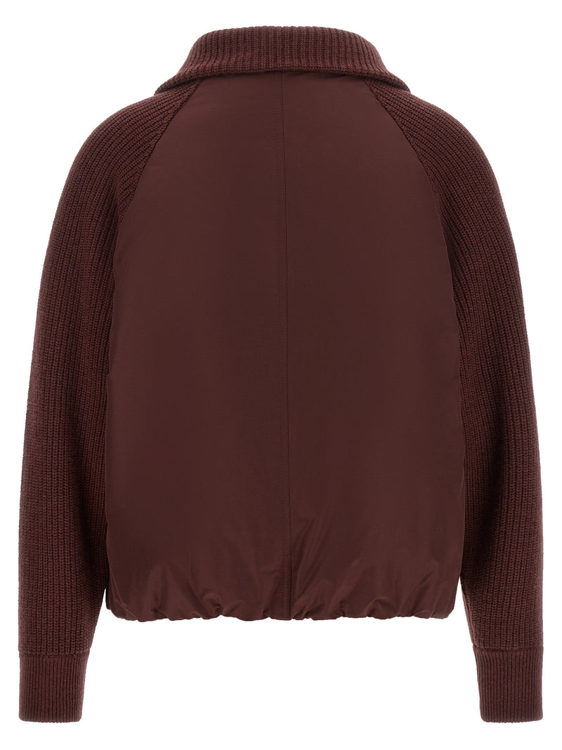 Brunello Cucinelli Brunello Cucinelli Shiny Zipper Pull Down Jacket