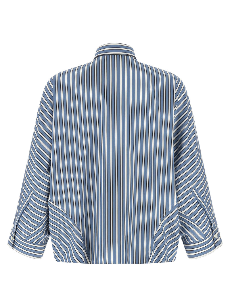 Brunello Cucinelli Monile Striped Shirt - Cotton Oversized - Style 16C001 | Urbalenti™ NYC