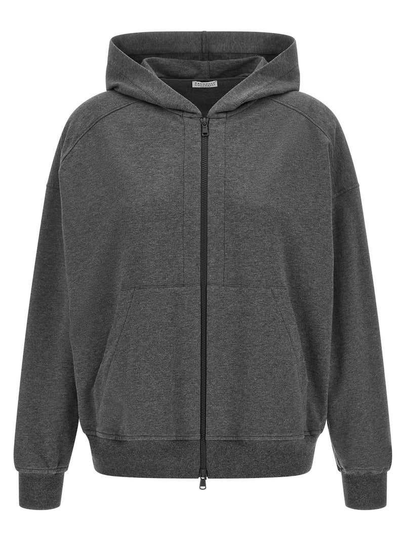 Brunello Cucinelli Brunello Cucinelli Shiny Trims Hoodie