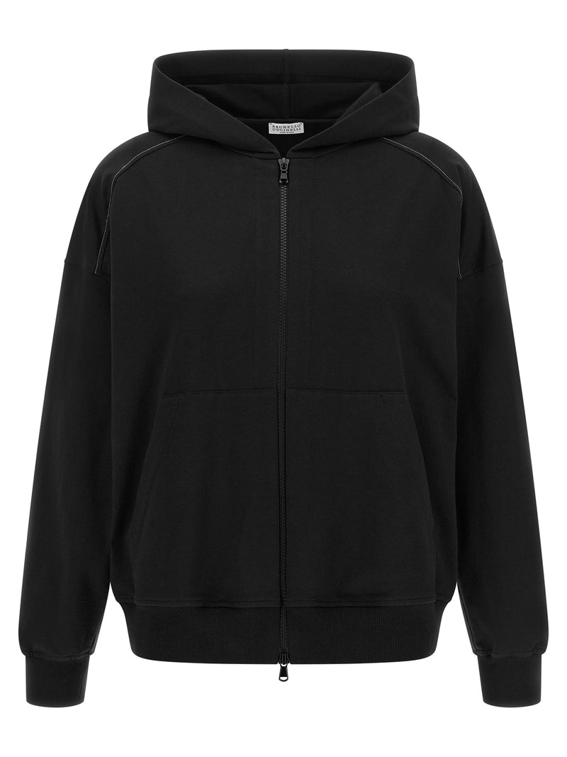 Brunello Cucinelli Brunello Cucinelli Shiny Trims Hoodie