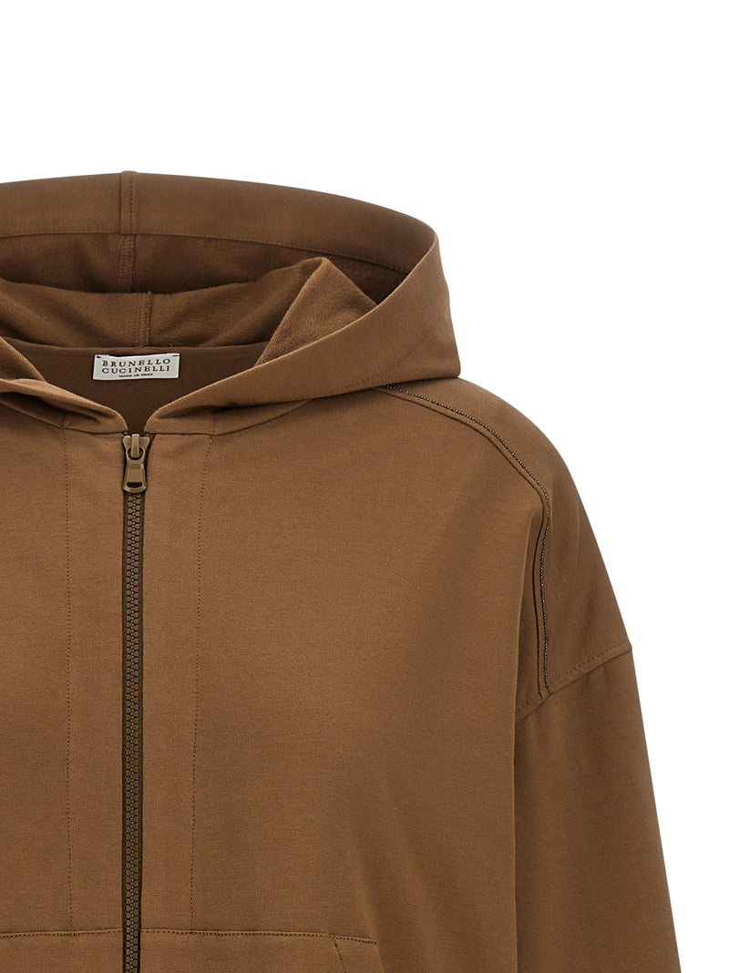 Brunello Cucinelli Brunello Cucinelli Shiny Trims Hoodie