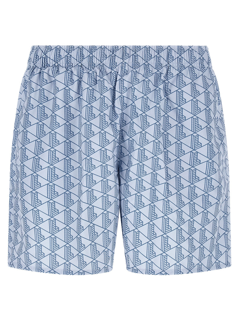Lacoste Monogram Print Swimsuit | Urbalenti™ NYC
