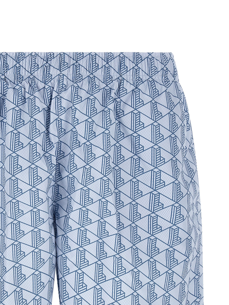 Lacoste Monogram Print Swimsuit | Urbalenti™ NYC