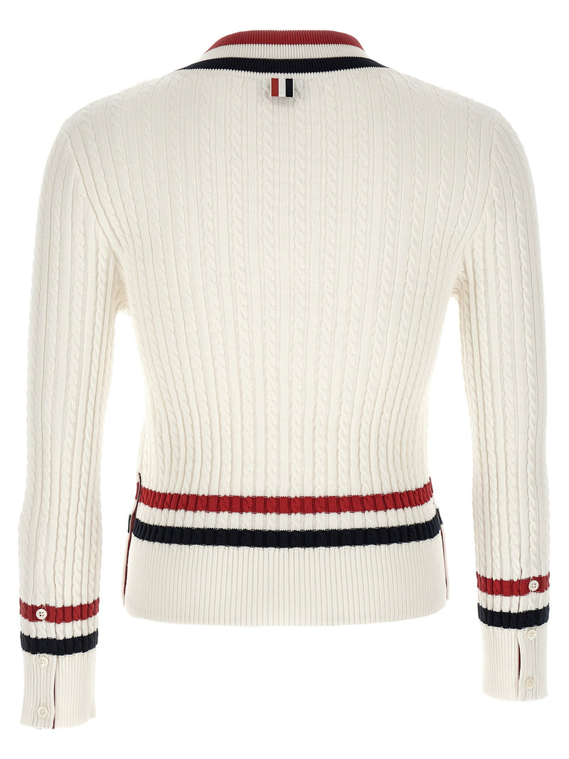 Thom Browne Thom Browne Rwb Intarsia Sweater