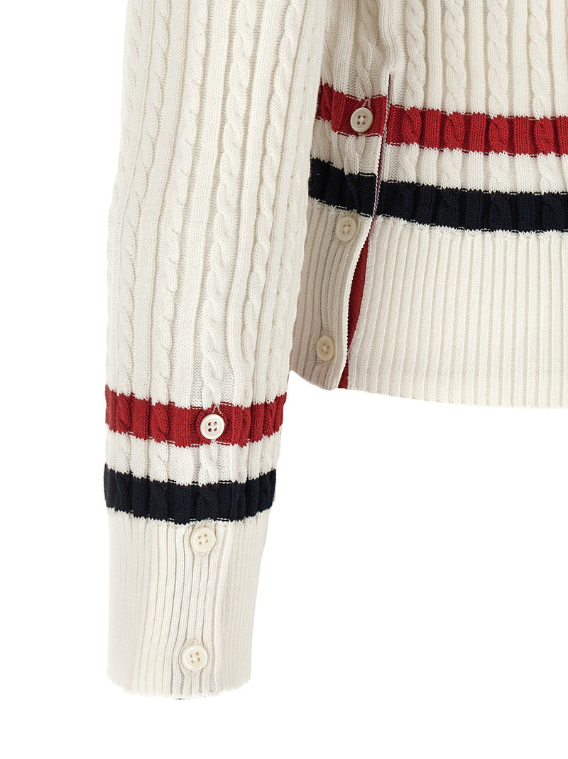 Thom Browne Thom Browne Rwb Intarsia Sweater