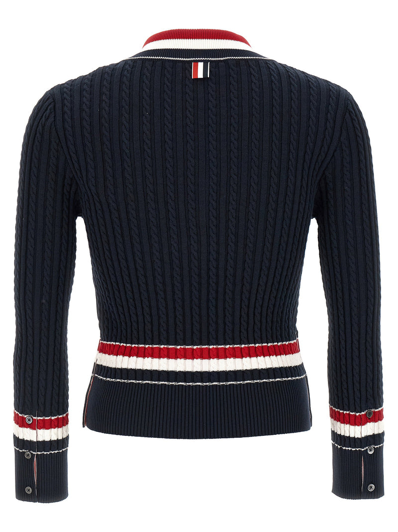 Thom Browne Thom Browne Rwb Intarsia Sweater