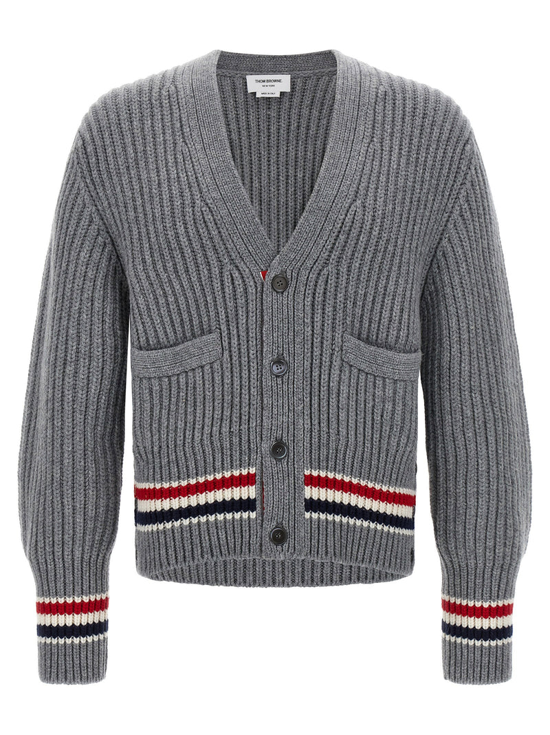 Thom Browne Thom Browne Rwb Tape Cardigan
