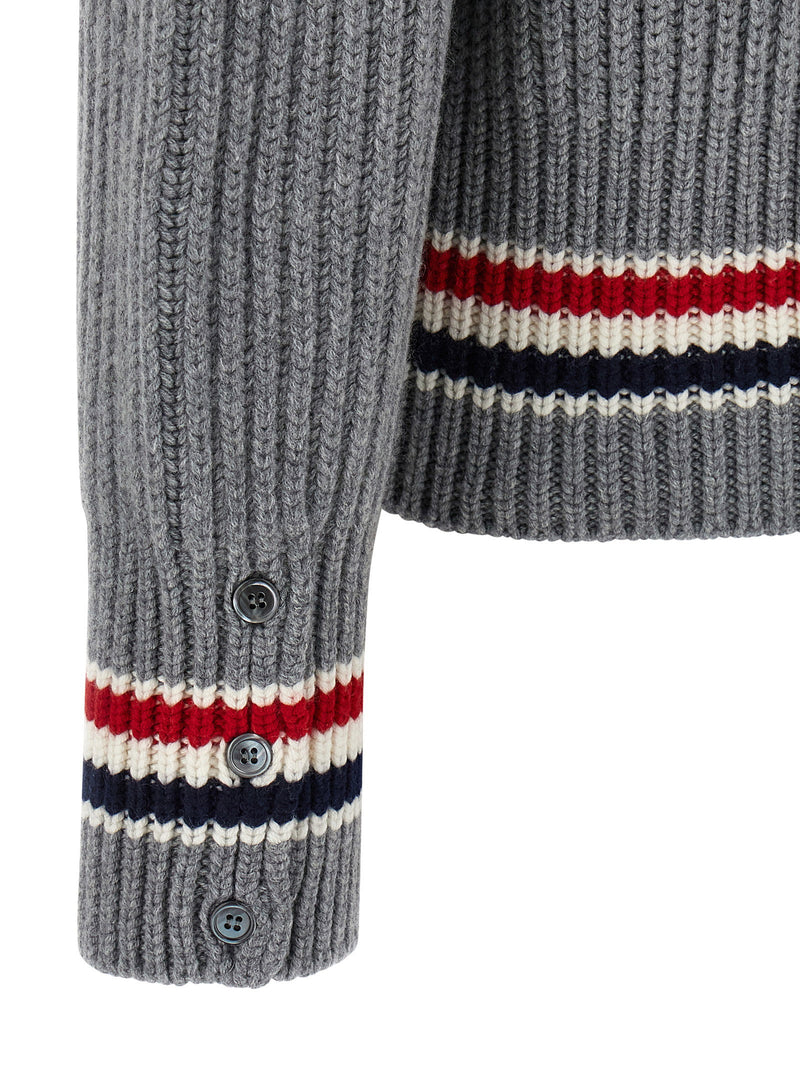Thom Browne Thom Browne Rwb Tape Cardigan
