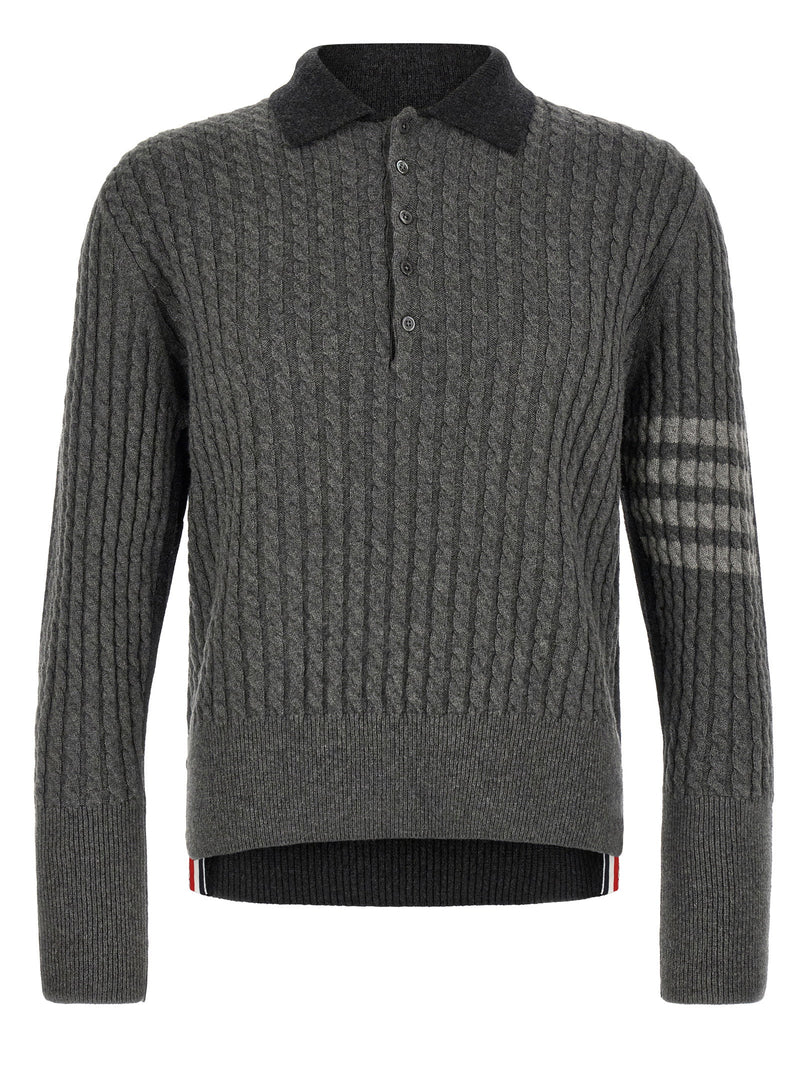 Thom Browne Thom Browne 2-in-1 Trompe Loeil Polo Shirt