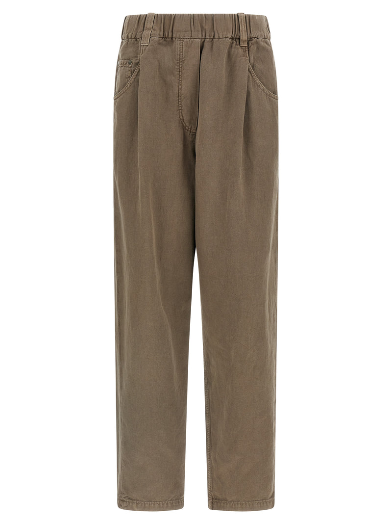 Brunello Cucinelli Cotton Trousers | Urbalenti™ NYC