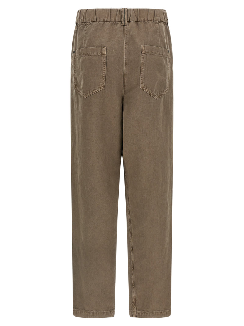 Brunello Cucinelli Cotton Trousers | Urbalenti™ NYC