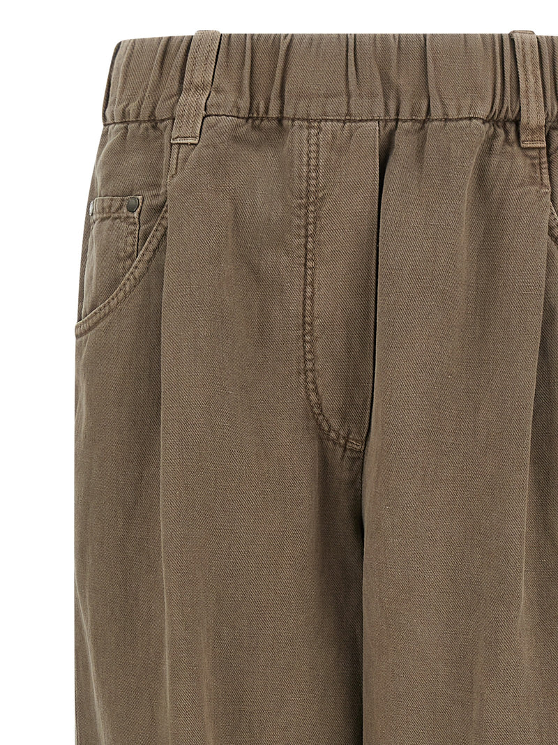 Brunello Cucinelli Cotton Trousers | Urbalenti™ NYC