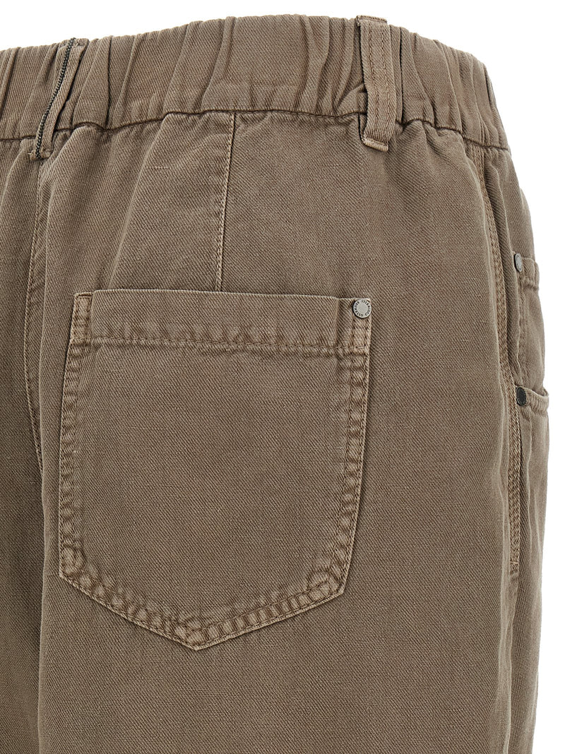 Brunello Cucinelli Cotton Trousers | Urbalenti™ NYC