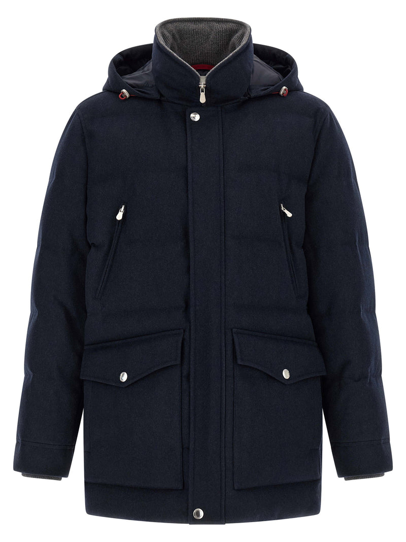 Brunello Cucinelli Brunello Cucinelli Wool Flannel Parka