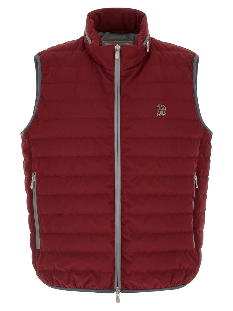 Brunello Cucinelli Logo Vest - Nylon Logo Embroidery | Urbalenti™ NYC