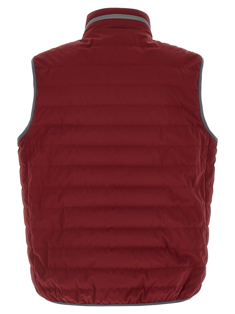 Brunello Cucinelli Logo Vest - Nylon Logo Embroidery | Urbalenti™ NYC