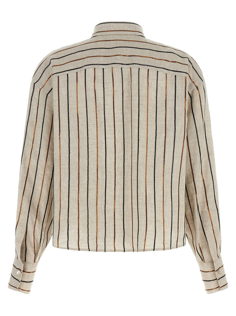 Brunello Cucinelli Brunello Cucinelli Sparkling Stripes Shirt