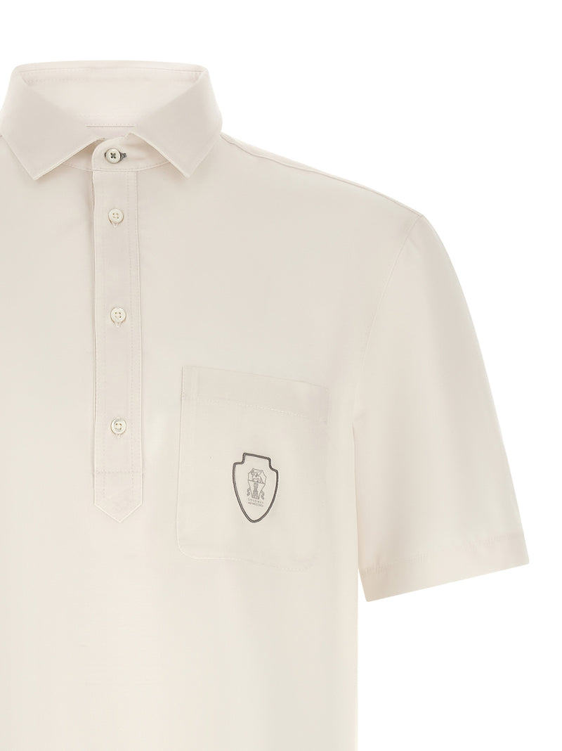 Brunello Cucinelli Brunello Cucinelli Heraldic Logo Polo Shirt