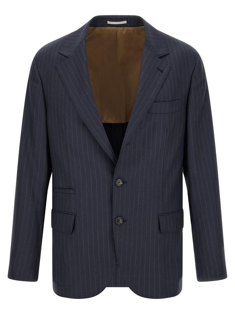 Brunello Cucinelli Brunello Cucinelli Pinstripe Batavia Blazer