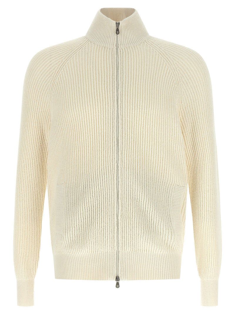 Brunello Cucinelli Zip Cardigan | Urbalenti™ NYC