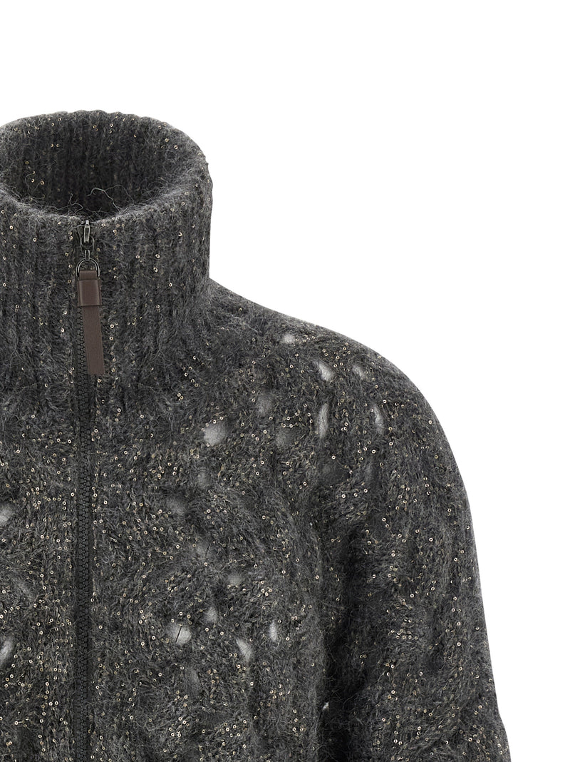 Brunello Cucinelli Brunello Cucinelli Dazzling Waves Cardigan