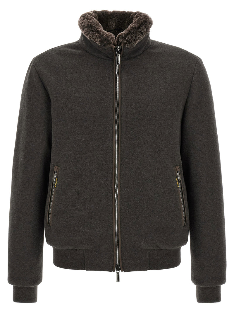Moorer Moorer Bellati-mrw Bomber Jacket - Acqua Line