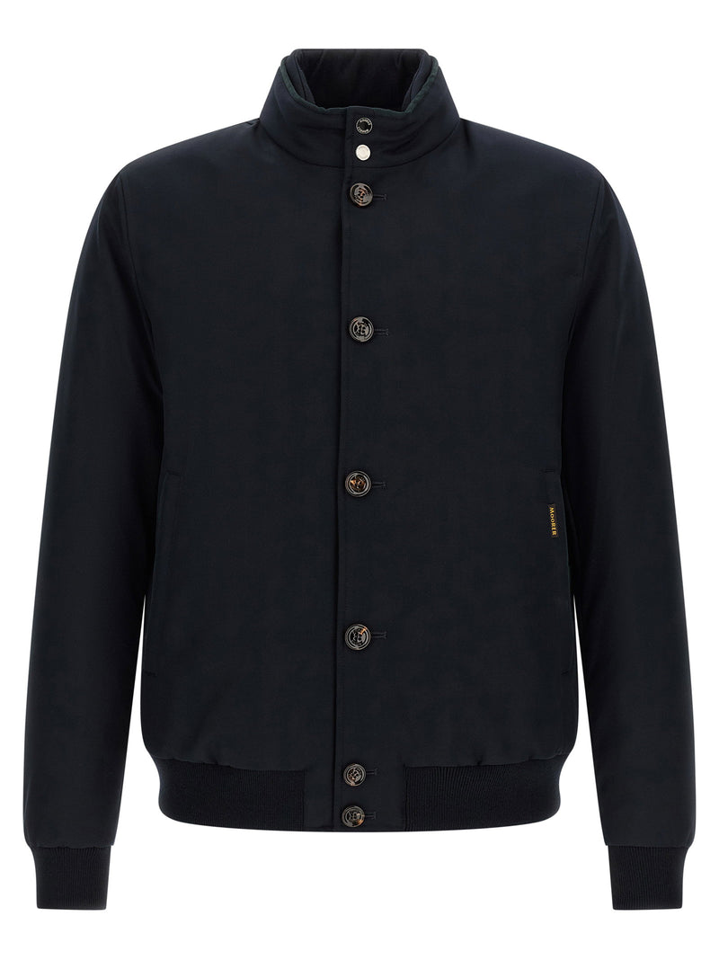 Moorer Moorer Janos Bomber Jacket - Acqua Line