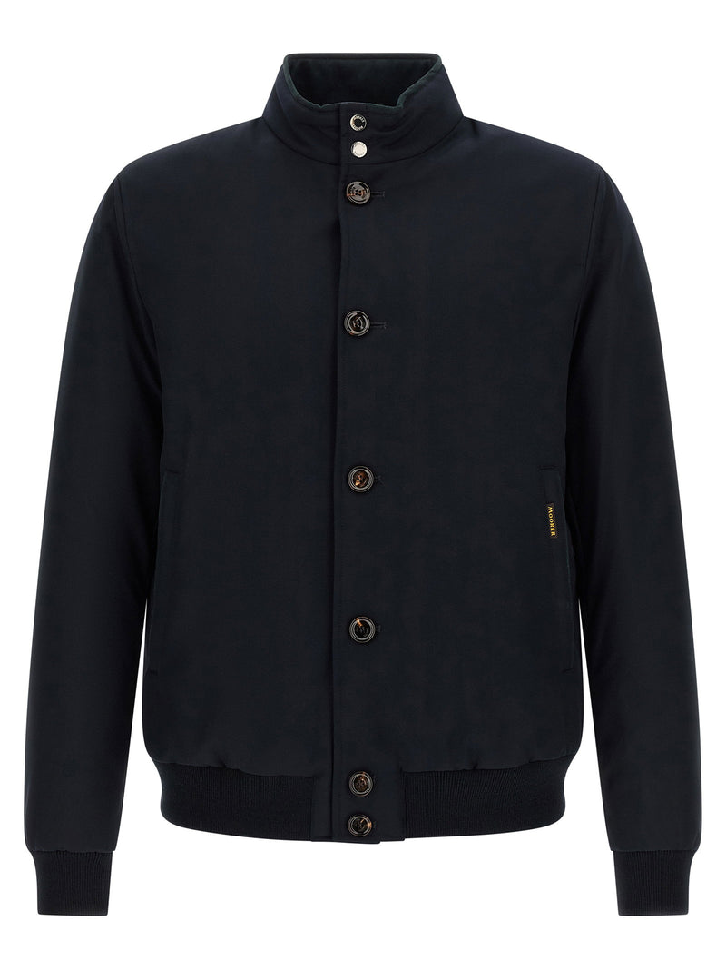Moorer Moorer Janos Bomber Jacket - Acqua Line