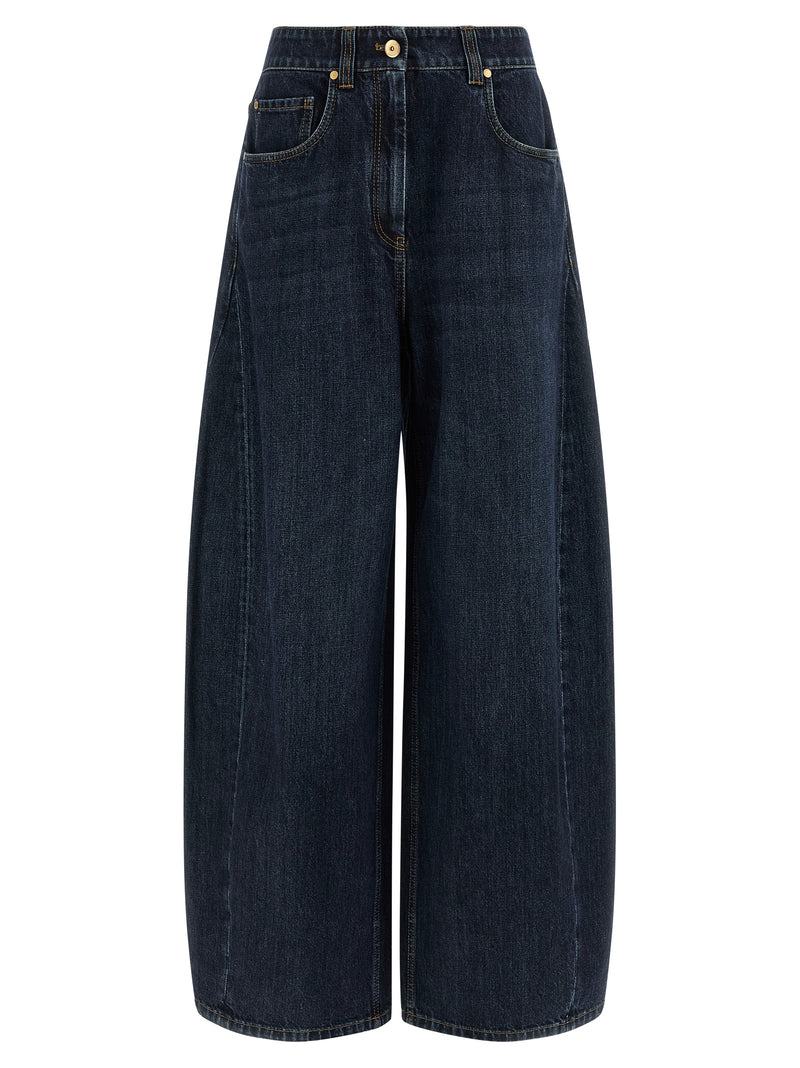 Brunello Cucinelli Brunello Cucinelli The Wide Barrel Jeans