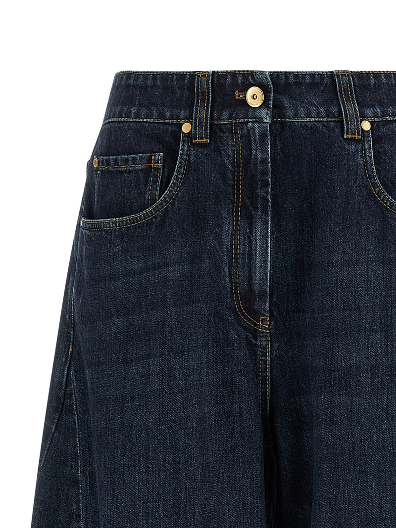 Brunello Cucinelli Brunello Cucinelli The Wide Barrel Jeans