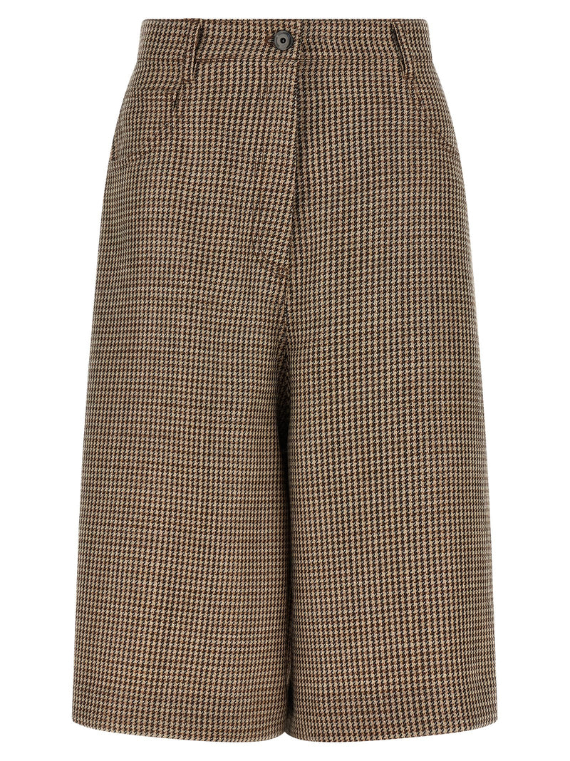 Brunello Cucinelli Brunello Cucinelli Prince Of Wales Lamé Bermuda Shorts