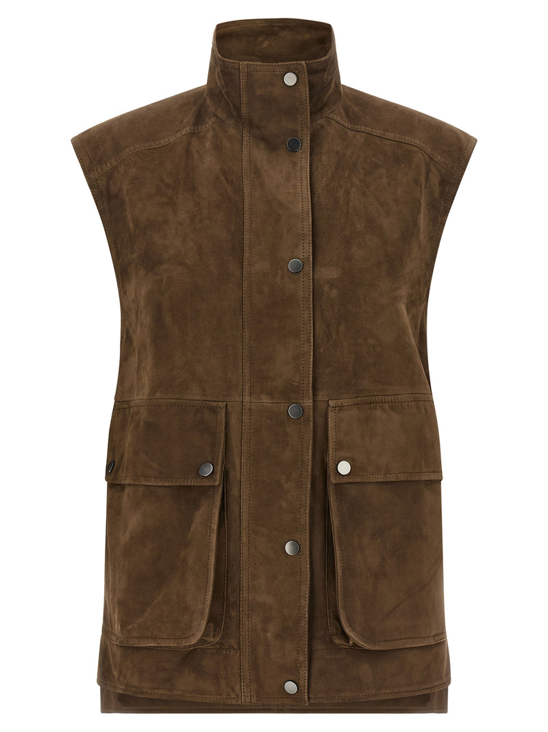Brunello Cucinelli Couture Suede Vest - Style I7972C8921 | Urbalenti | U... | Urbalenti™ NYC