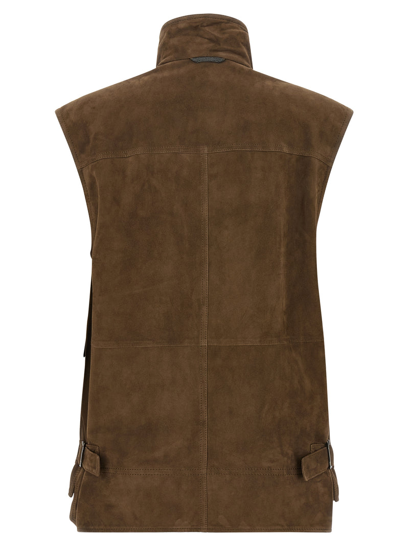 Brunello Cucinelli Couture Suede Vest - Style I7972C8921 | Urbalenti | U... | Urbalenti™ NYC