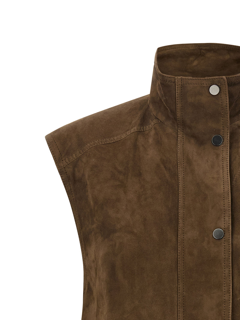 Brunello Cucinelli Couture Suede Vest - Style I7972C8921 | Urbalenti | U... | Urbalenti™ NYC