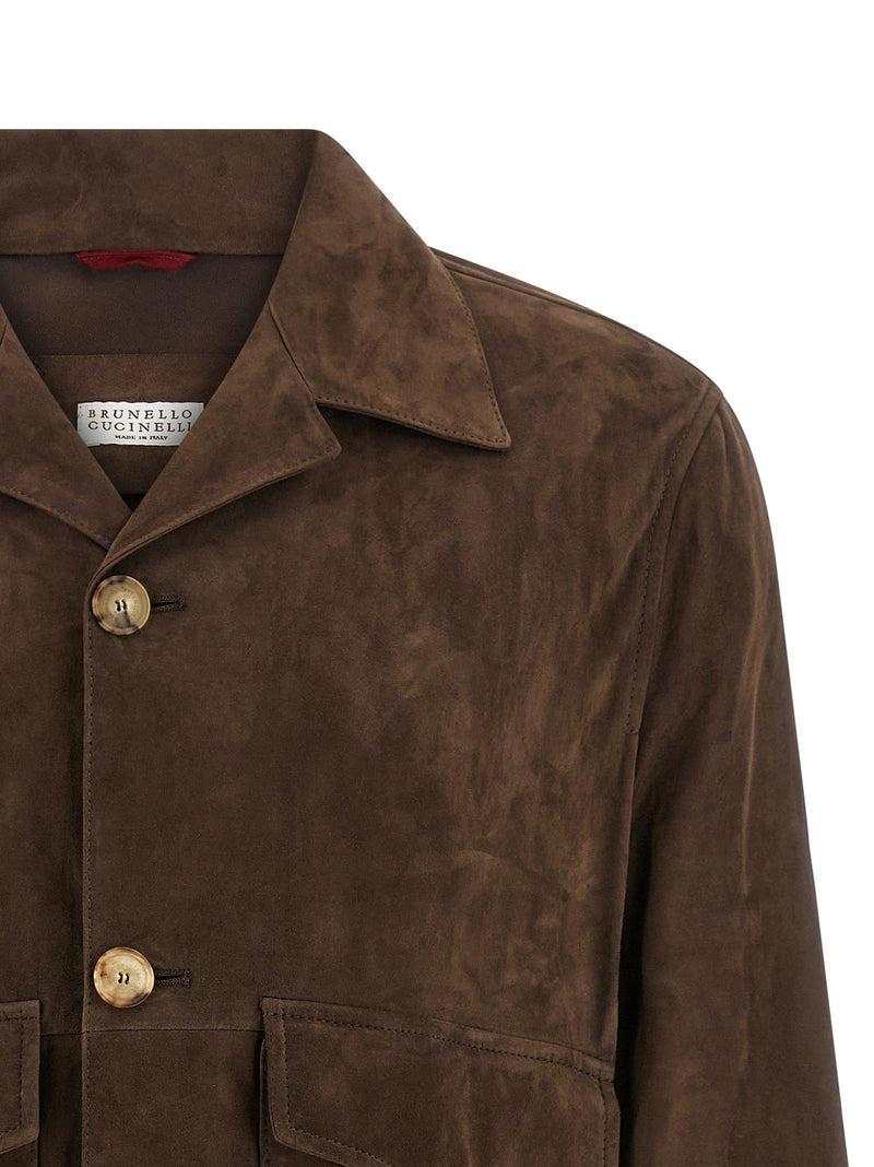 Brunello Cucinelli Suede Jacket - Suede - Style 4C8552 | Urbalenti | Urb... | Urbalenti™ NYC