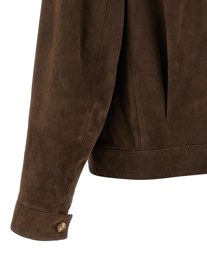 Brunello Cucinelli Suede Jacket - Suede - Style 4C8552 | Urbalenti | Urb... | Urbalenti™ NYC