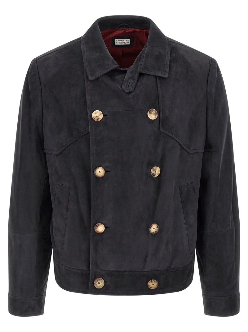 Brunello Cucinelli Suede Jacket - Suede - Style 9CTW26 | Urbalenti | Urb... | Urbalenti™ NYC