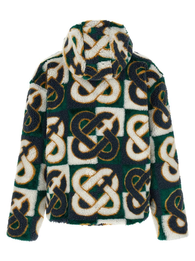 Casablanca Casablanca Monogram Intarsia Fleece Jacket