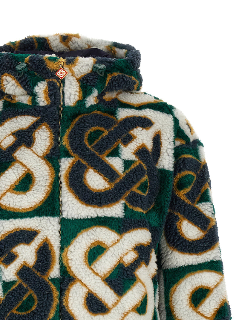 Casablanca Casablanca Monogram Intarsia Fleece Jacket