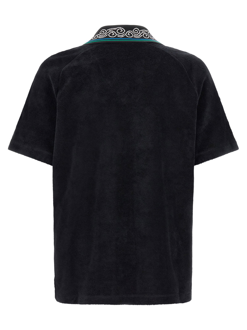Casablanca Casablanca Towelling Jacquard Polo Shirt