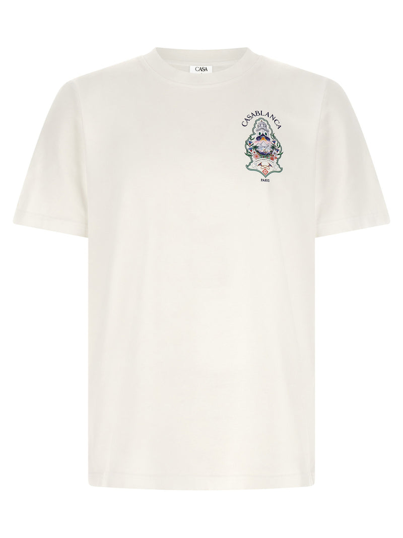 Casablanca Casablanca Hotel Emblem Print T-shirt