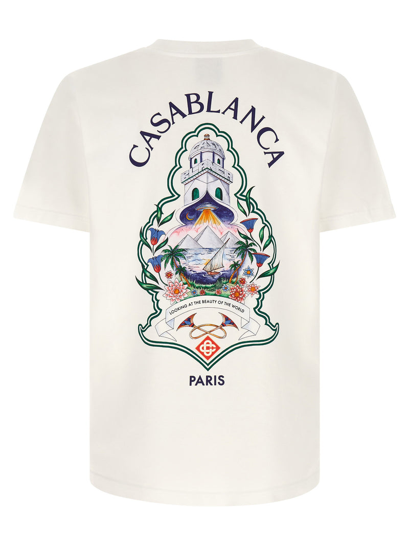 Casablanca Casablanca Hotel Emblem Print T-shirt