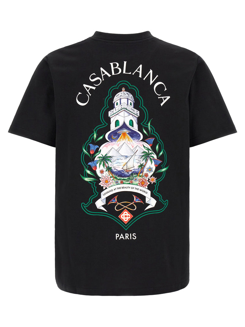 Casablanca Casablanca T-shirt With Hotel Emblem Print