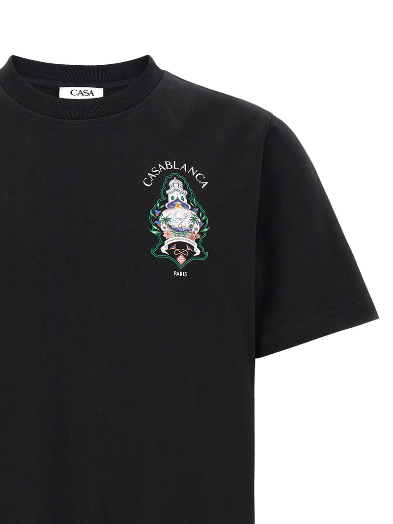 Casablanca Casablanca T-shirt With Hotel Emblem Print