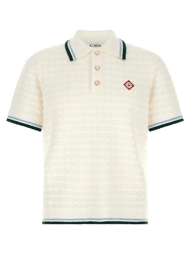 Casablanca Casablanca Bouclé Polo Shirt