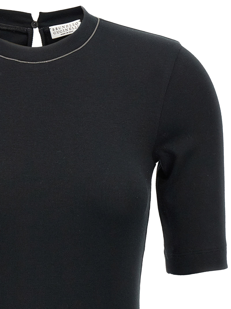 Brunello Cucinelli Brunello Cucinelli Monile Ribbed T-shirt