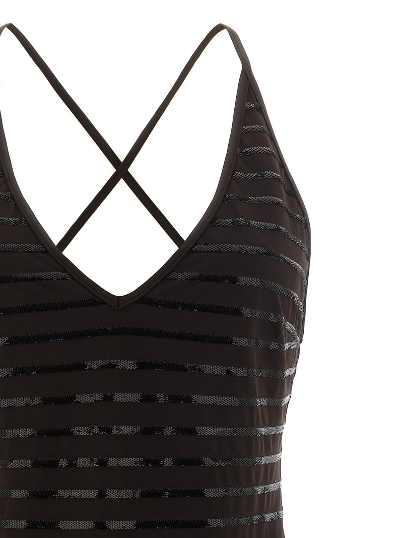 Brunello Cucinelli Brunello Cucinelli Dazzling Stripes One-piece Swimsuit